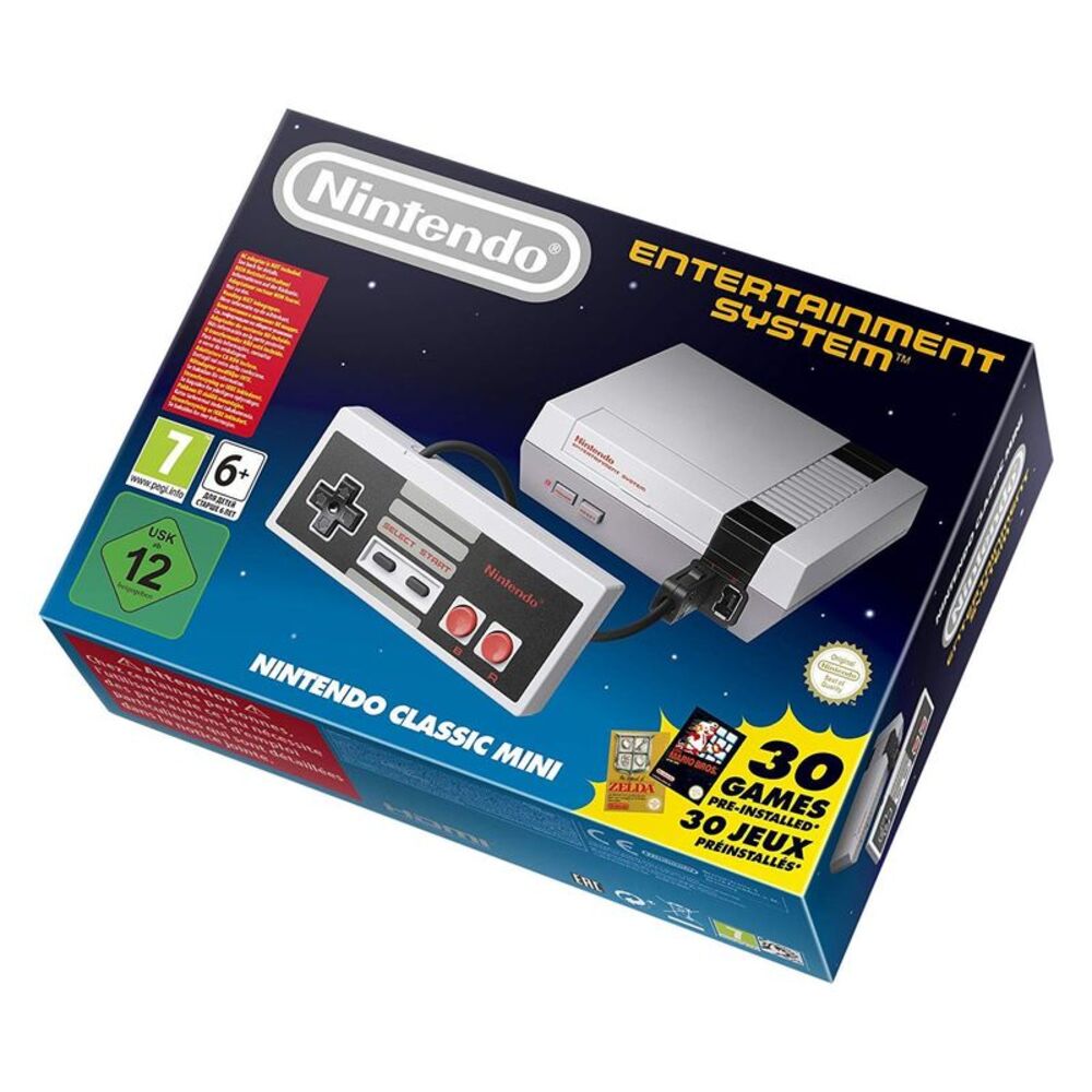Nintendo NES Classic Mini EU Console 30 Built-in Games HDMI USB Power Cable